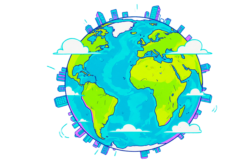 World Globe Ecosystem